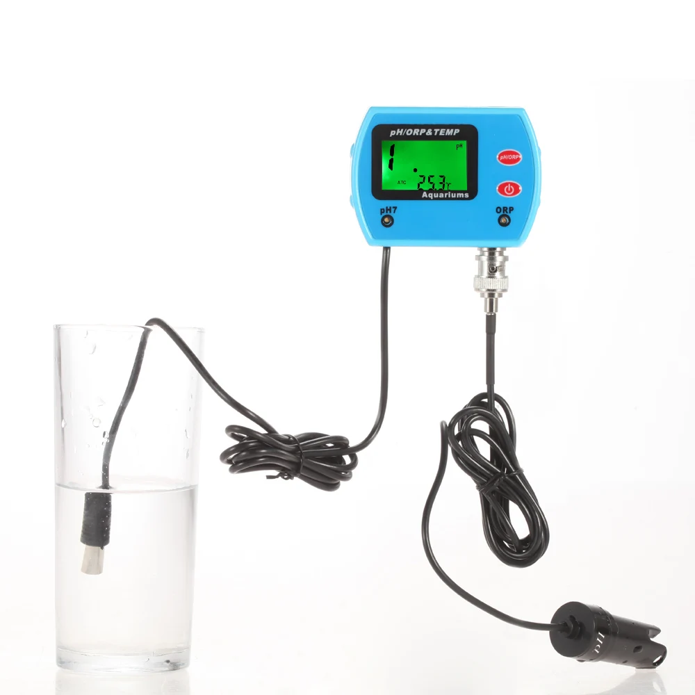 

3 in 1 PH Meter aquarium Water Quality Tester Multi-parameter Drink Water Quality Analyser Online ORP TEMP Meter Acidometer