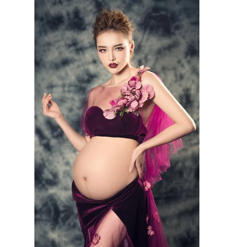 2016-Maternity-Photography-Props-Lace-Maternity-Clothes-Vestidos-Fashion-pregnant-Crochet-maternity-dress-Photo-Shoot-L1451 (4)