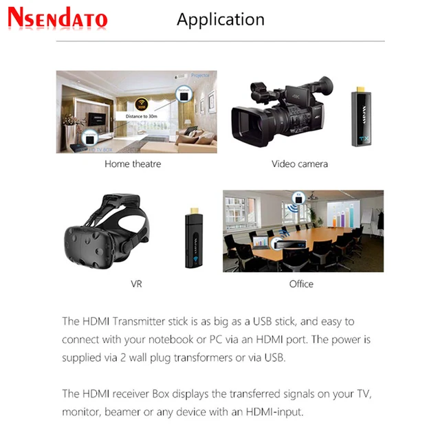W2H Mini2 30M 3D 1080p HDMI Wireless Extender Transmission 7.1 HD Audio Video HDMI Sender Transmitter Receiver adapter For HDTV
