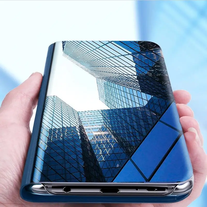 

Soaptree Smart Mirror Flip Phone Case For Xiaomi Redmi Note 7 Case Clear View Cover For Xiaomi Redmi Note 7 Pro Covers