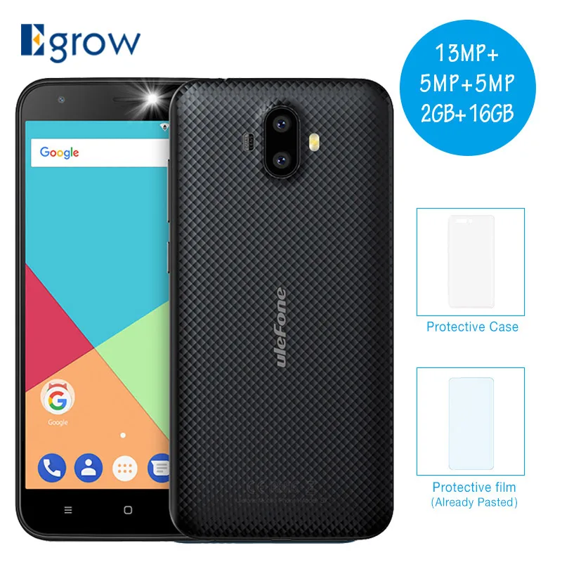 Ulefone S7 Pro 2GB RAM 16GB ROM Dual Camera Mobile Phone 5 0 Inch HD MTK6580