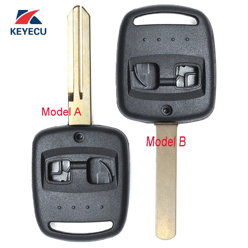 KEYECU 10X сменный дистанционный чехол для ключей Fob 2 кнопки Subaru Legacy Forester Impreza Outback 2000