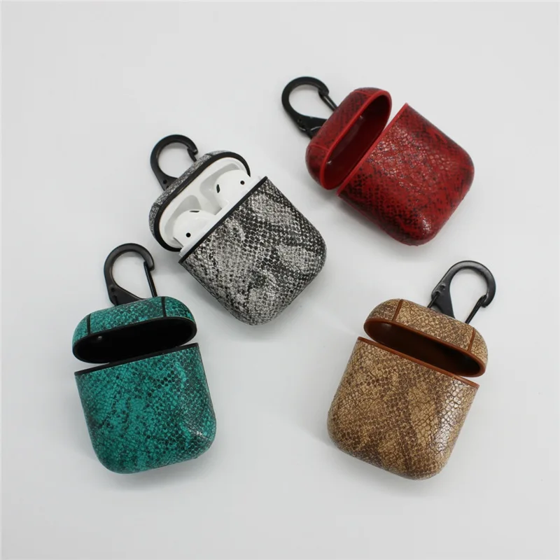 For Apple Airpods Bluetooth Wireless Headphone case Charging Earphone Cover Case Snake skin color For Apple airpods For Apple Airpods Bluetooth Wireless Headphone case Charging Earphone Cover Case Snake skin color For Apple airpods