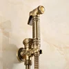 Toilet Bidet Faucets Single Cold Bathroom Toilet Shower Blow-fed Spray Gun Nozzle Bidet Faucets Bathroom Hardware Antique Carved ► Photo 3/6