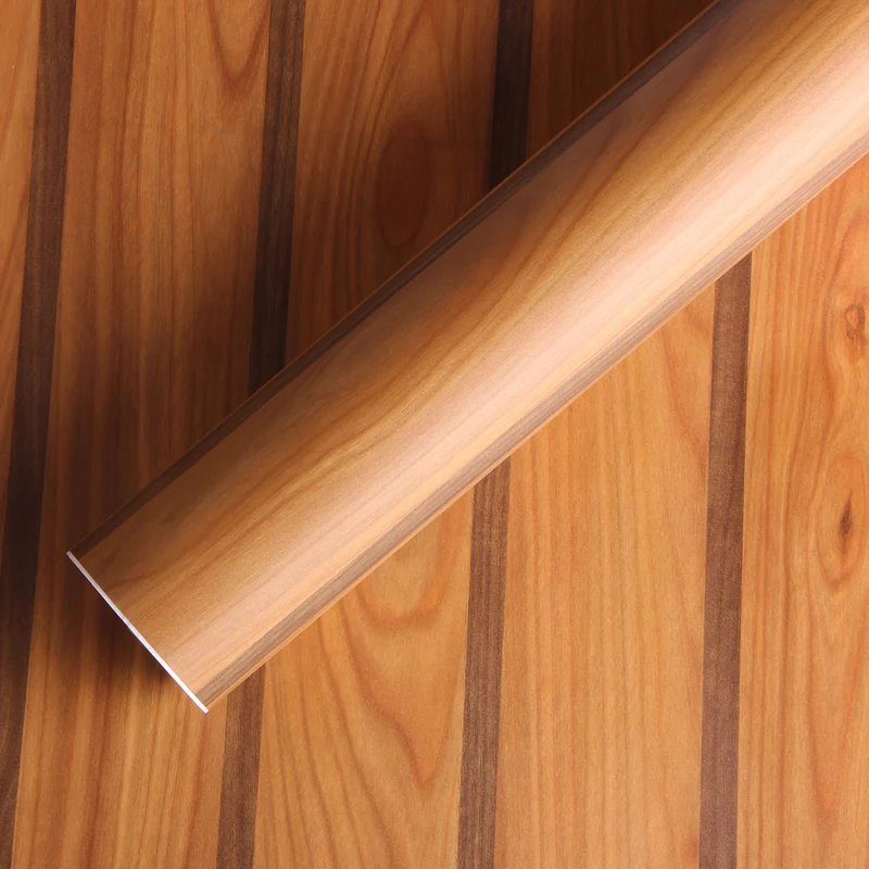 Self Adhesive Oak Wood Textured Grain Decal Vinyl Wrap Film Sticker