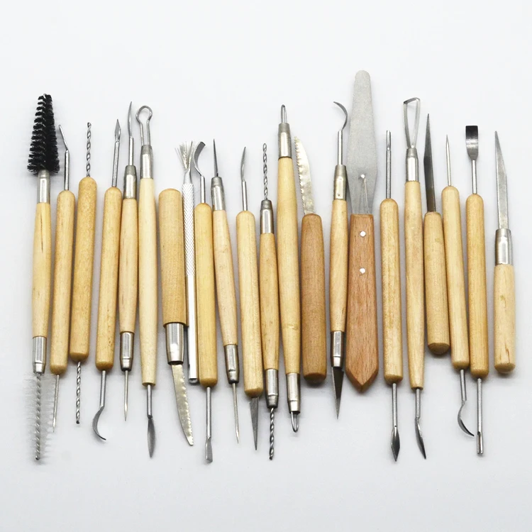 

22pcs as showing Styling knife Blade Modeling Colored Clay Plasticine Tool Mold Toys Hobbies Learning Education