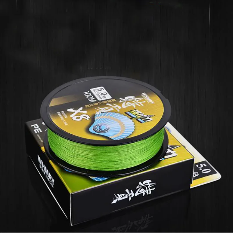 

X8 100m Eight strand PE line army green Anti-bite line Super wear-resistant PE line braid fishing line