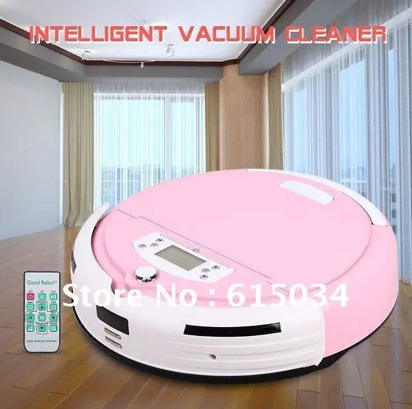 

Christmas Promotion Robot Vacuum Cleaner with Larger Dustbin,Auto Recharged,Virtual Wall,UV lights,CE&ROHS