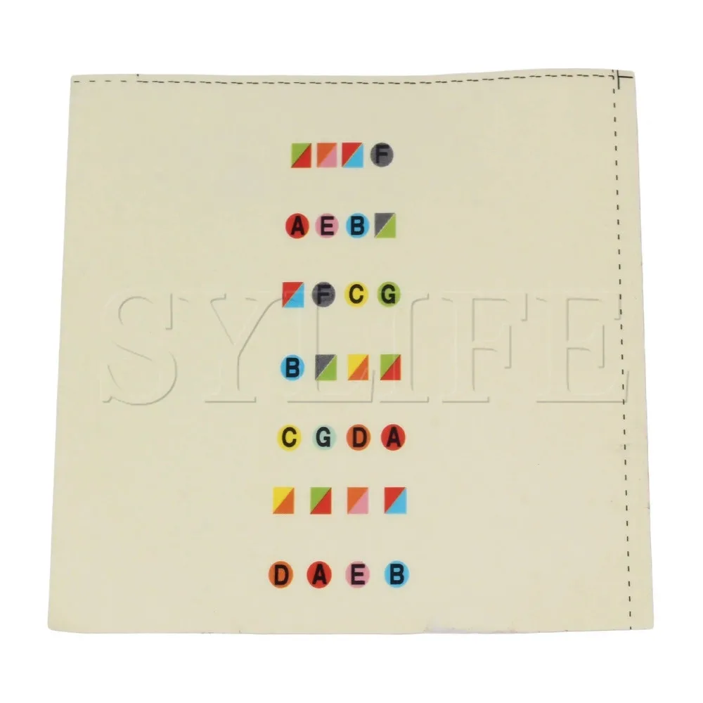 

Beginners Learn Violin Tool Color Fretboard Note Stickers for 4/4 Violin