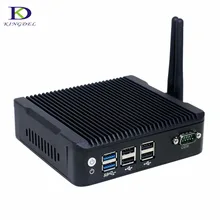 1COM Fanless Mini PC HTPC TV BOX windows 7 Celeron N3160 8G RAM 256G SSD Intel HD Graphics 400 Desktop Computer Nettop PC