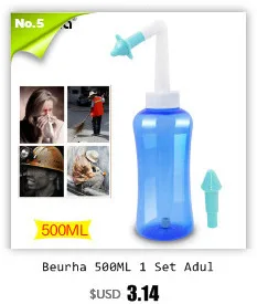 Beurha 300 мл/500 мл система для промывания носа Очищающая синусоидальное аллергическое давление для носа