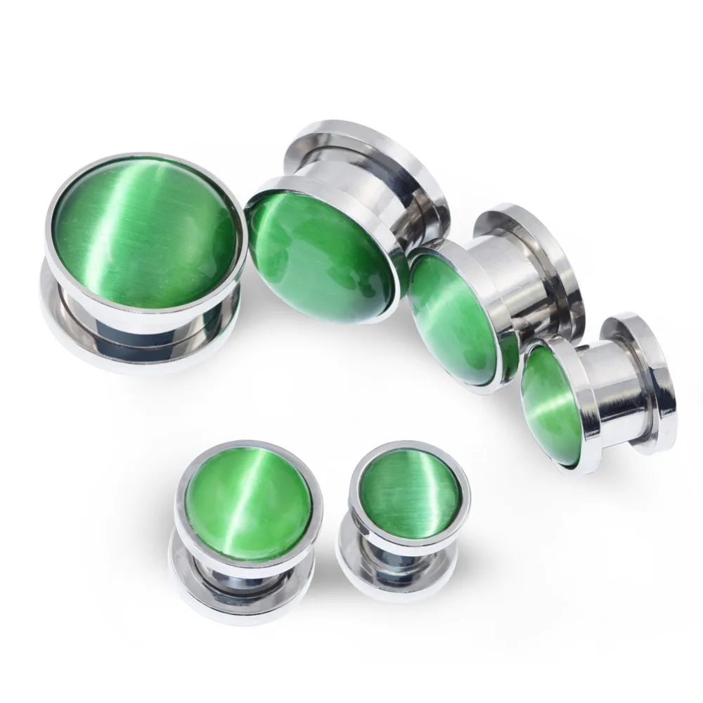 1pair Ear Piercing Jeweley Flesh Ear Expansions Earlet Tunnels Plugs