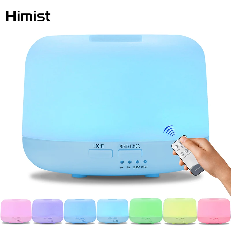 300ML Remote Control Ultrasonic Aroma Air Humidifier with 7 Color Lights Electric Aromatherapy Essential Oil Aroma Diffuser