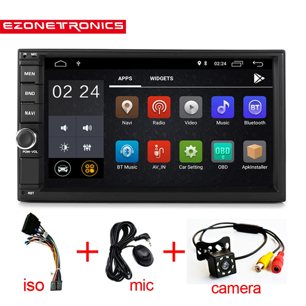 Универсальный Автомобильный мультимедийный плеер на Android 8 0 с четырехъядерным