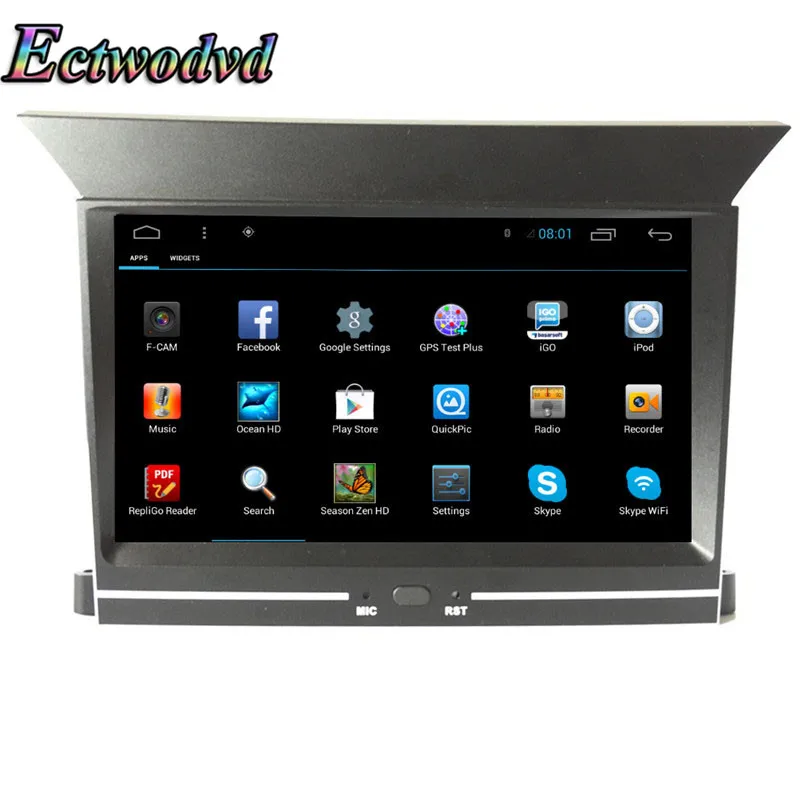 Ectwodvd 7 дюймов Восьмиядерный Android 8 1 автомобильный DVD gps навигация радио стерео для