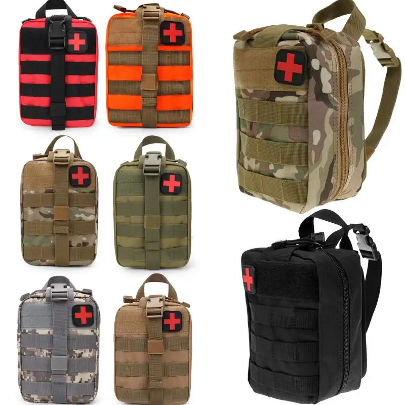 Kit de primeros auxilios de viaje de bolso médico táctico al aire libre multifuncional Paquete de cintura Camping escalada bolsa de emergencia Kit de supervivencia