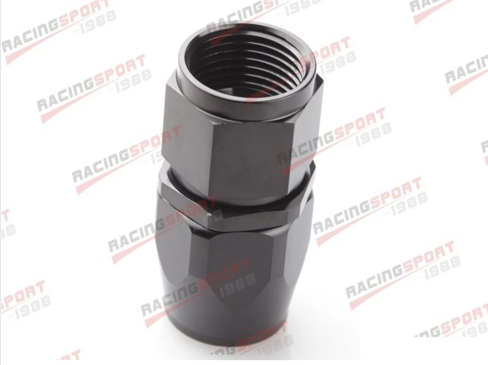 

-8AN AN8 AN -8 straight SWIVEL OIL FUEL GAS LINE HOSE END ADAPTOR black