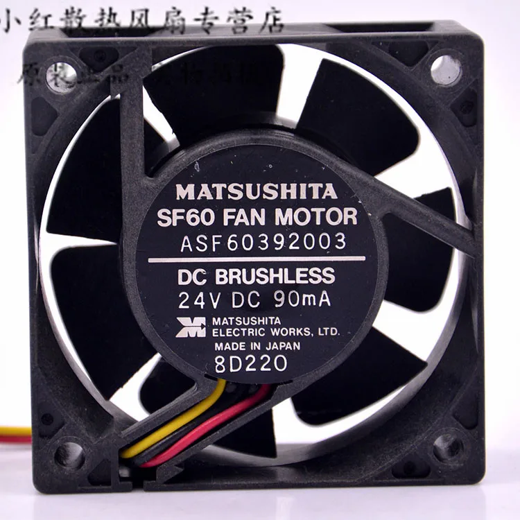 

Matsushita TSF612B2401 серверный охлаждающий вентилятор DC 24 в 90 мА 60x60x25 мм 3-проводной