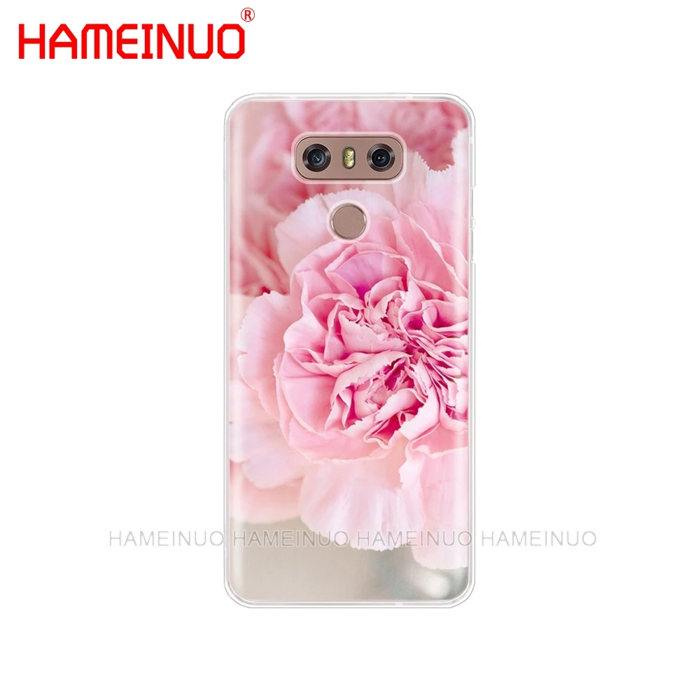 HAMEINUO цветок розовый пион чехол для телефона LG G7 Q6 G6 MINI G5 K10 K4 K8 2017 2016 X POWER 2 V20 V30