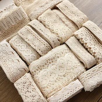 

2-6CM 5 yards Beige lace high qualit lace cotton lace sewing Home Furnishing garment accessories DIY material