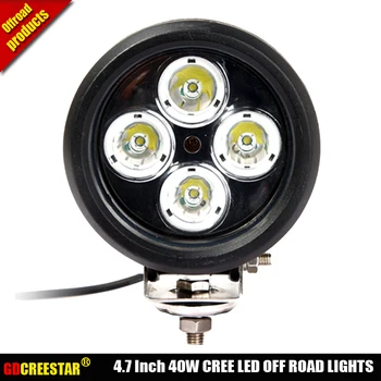 

5" 40W Spot Flood Beam LED Work Auxiliary Light for Polaris Razor RZR 4x4 Off Road John Deer Tractor Boat Can-Am Commander x1pc