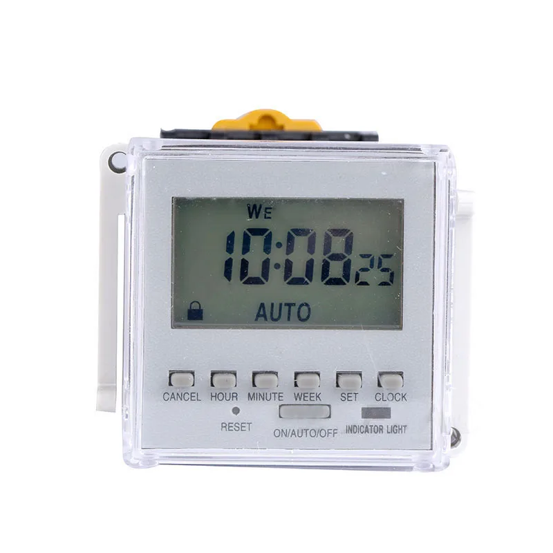 

220V-240V 50/60Hz LCD Digital Time controller panel type microcomputer time switch time relay KG10M with socket base ZHC8A DHC8A