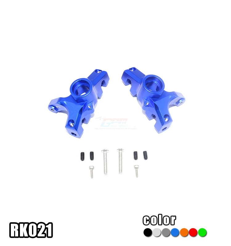 

FOR 1/10 LOSI 4WD ROCK REY BRUCHLESS ROCK RACER-LOS03009T1/T2 ALLOY ALUMINUM FRONT KNUCKLE ARMS-SET RK021