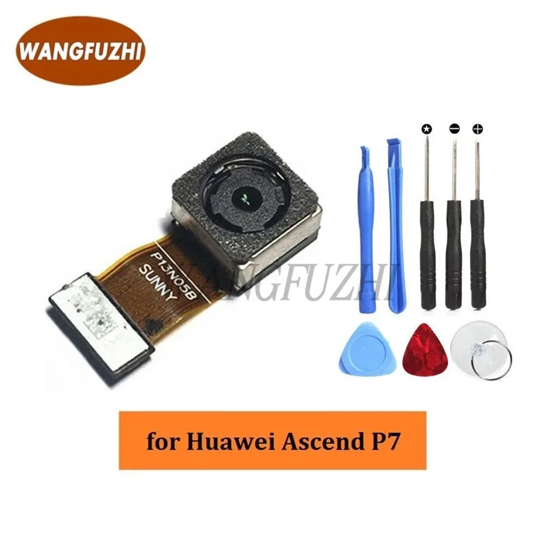 WANGFUZHI оригинальный модуль задней камеры для Huawei Ascend P7 запасная часть с/без