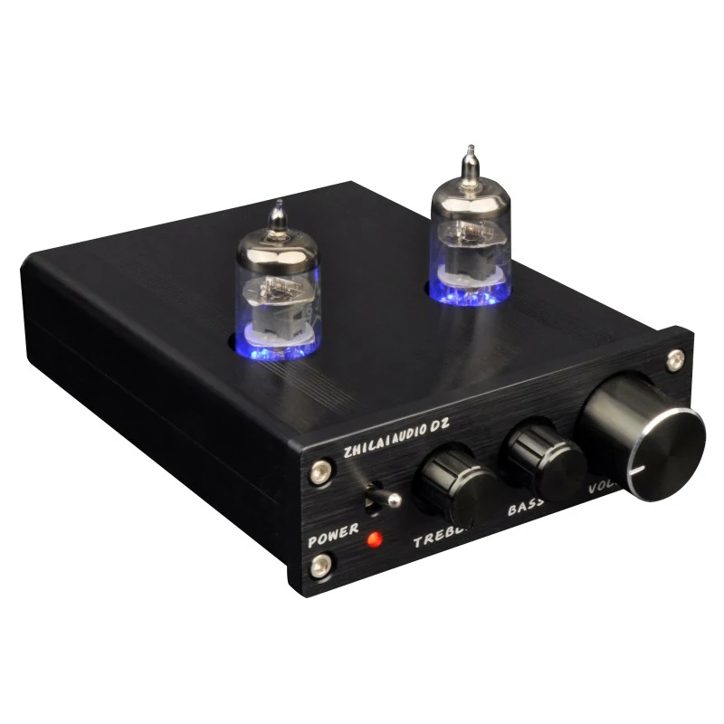 Zhilai D2 мини hifi Tube Preamp 6J1 Клапан аудио предусилитель двойной канала ВЧ бас с