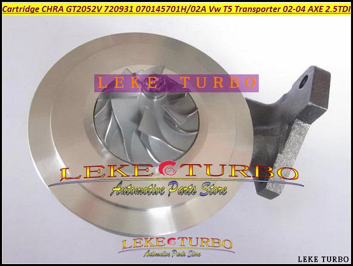 

Turbo Cartridge CHRA GT2052V 720931 720931-0003 720931-0001 070145701H Turbocharger For VW T5 Transporter 2002-2004 AXE 2.5L TDI