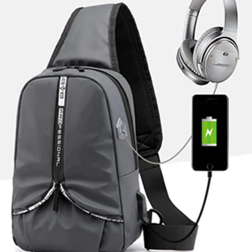 

New Backpack Men's Shoulder Bag Multi-function Waterproof Oxford Cloth Small Backpack Fashion Men's Bag