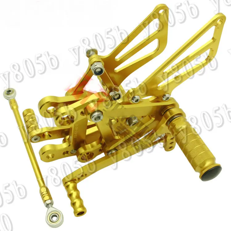 CNC Motorcycle Gold Rearset Foot Pegs Rest Footrest Set For KAWASAKI ZX-6R 2003-2004 636 03-04 | Автомобили и мотоциклы