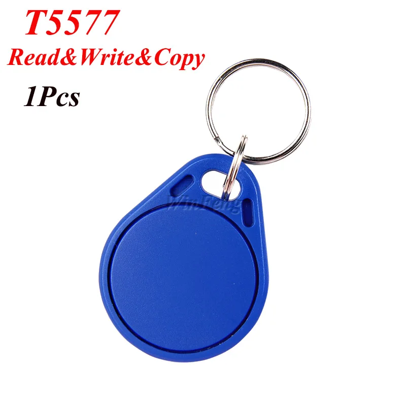 

1Pcs EM4305 RFID Copy Tag Writable Rewrite ABS T5577 Chip Proximity 125KHZ RFID Tag Keyfob Keychain Token Access Control Card