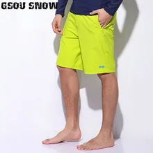 Gsou зимние Брендовые мужские шорты пляжная одежда для серфинга однотонные короткие брюки быстросохнущие летние бермуды плавание, серфинг, дайвинг шорты для моторных лодок