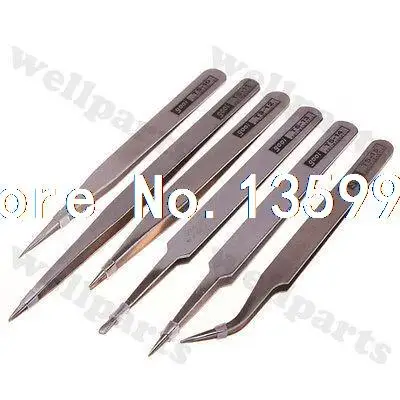 6pcs Anti-static Tweezer Maintenance Tool TS10-15 | Обустройство дома