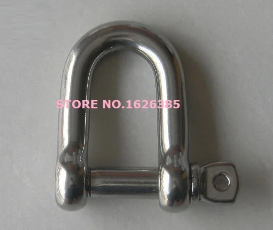 2 Pieces Marine Grade 304 D Anchor Rigging Lifting Shackle Screw Accessaries 