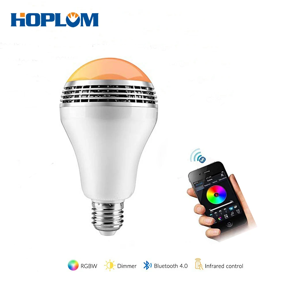 

Bluetooth Speaker Led Light Wireless E27/E26 Smart LED Light Bulbs App Remote Control - RGB Colors Sync with Music