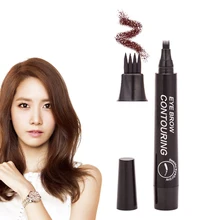 4 вилки кончик карандаш для бровей ручка для бровей для женщин Девушка водонепроницаемый карандаш для бровей легко использовать