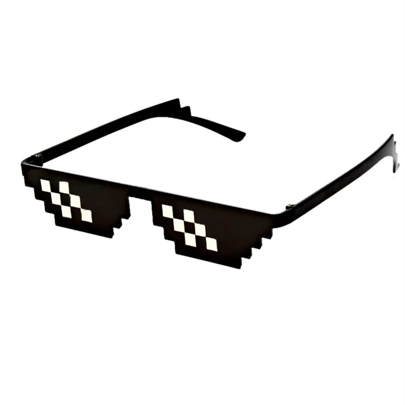 Мужские и женские мозаичные винтажные очки новые 8 Bit MLG Pixelated солнцезащитные
