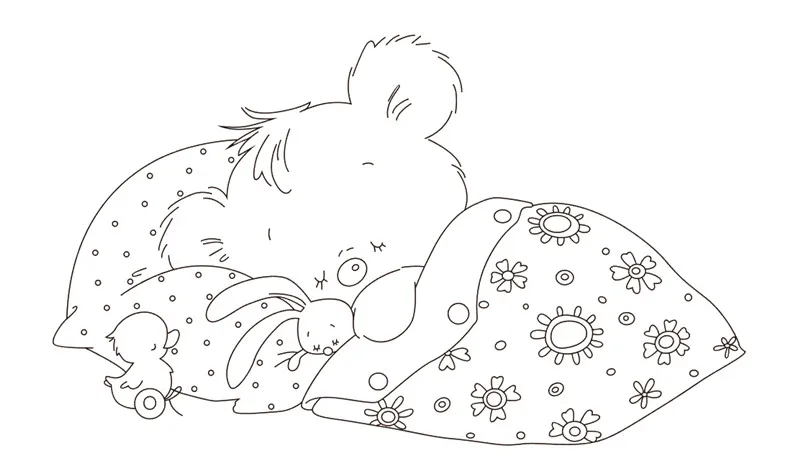 

10x6 The bear is sleeping Transparent Clear Silicone Stamp Seal for DIY scrapbooking photo album Decorative clear stamp
