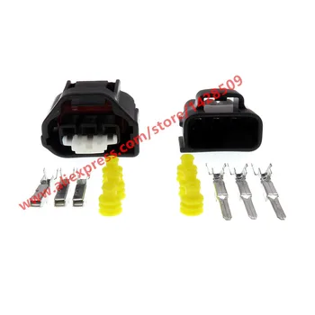 

10 Sets 3 Pin Female Male Auto Sensor Connector For Toyota 11261 1JZ TPS Connector non E Throttle Automotive Plug 7283-1133-10