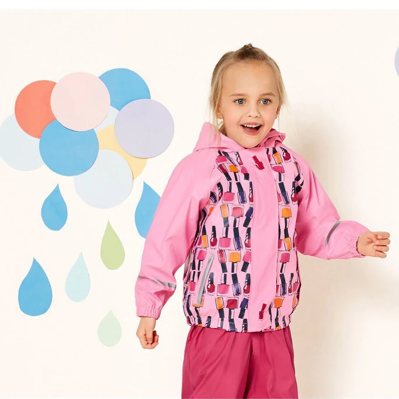 

Yuding Toddler Girls Raincoat Warm Polar Fleece Jackets for Boys Winter Autumn Waterproof Windbreaker Kids Rainwear Outerwear