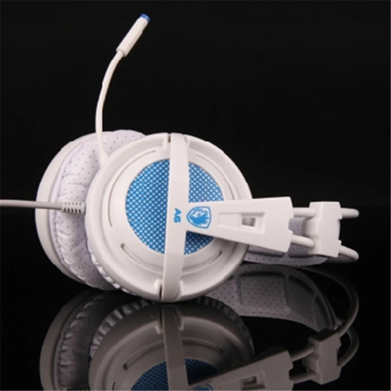  Sades A6 Gaming Headphone USB 7.1 Surround Sound Headset Noise Isolating Breathing LED Lights for D