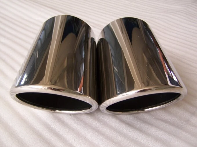 

Pair Exhaust Muffler Outlet End Rear Tail Pipe Tips For Audi Q7 2010 2011 2012 2013 2014