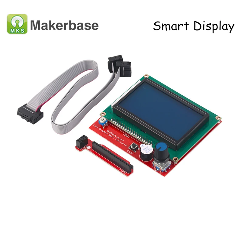 3D Printer Parts LCD 12864 RAMPS 1.4 Smart Controller Display Full Graphic 12864LCD Panel for MKS SBASE 3D Printer Parts LCD 12864 RAMPS 1.4 Smart Controller Display Full Graphic 12864LCD Panel for MKS SBASE