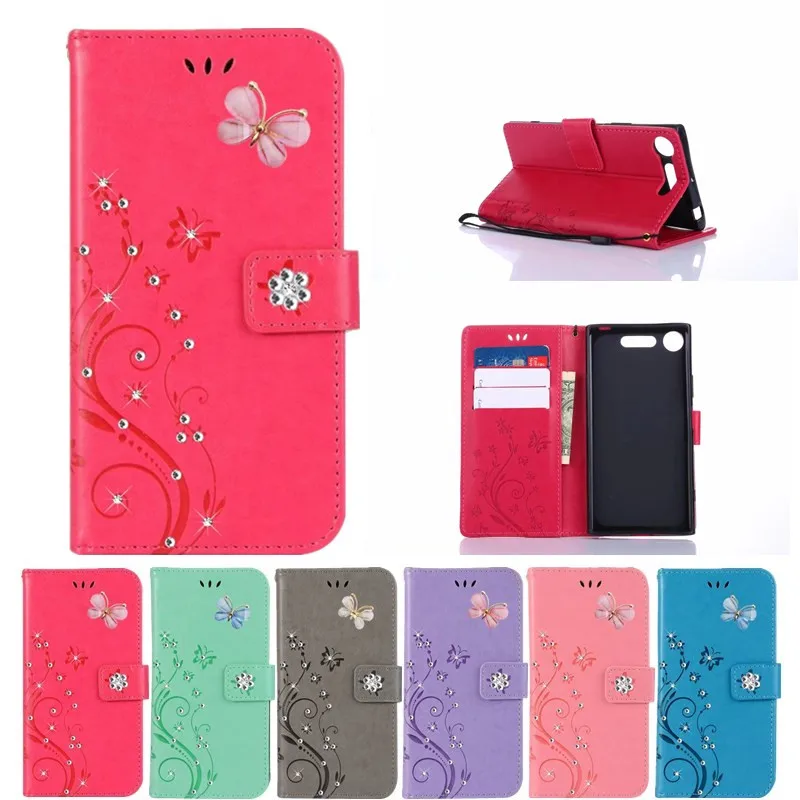 

DIY Leather flip wallet Cases For Sony Xperia XZ1 mini X Z3 Z5 Z1 Compact Z4 XZ2 XA XA1 XZ M2 aqua X Performance E5 stand covers