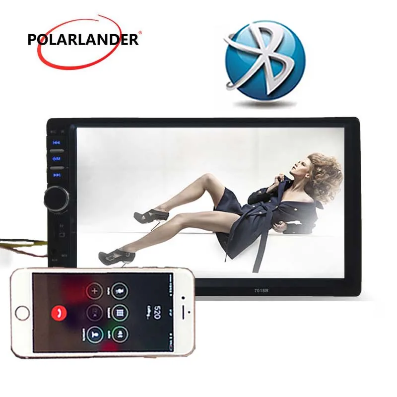 2 din bluetooth автомобильное радио MP5 MP4 плеер 7 дюймов сенсорный экран Аудио Стерео FM USB