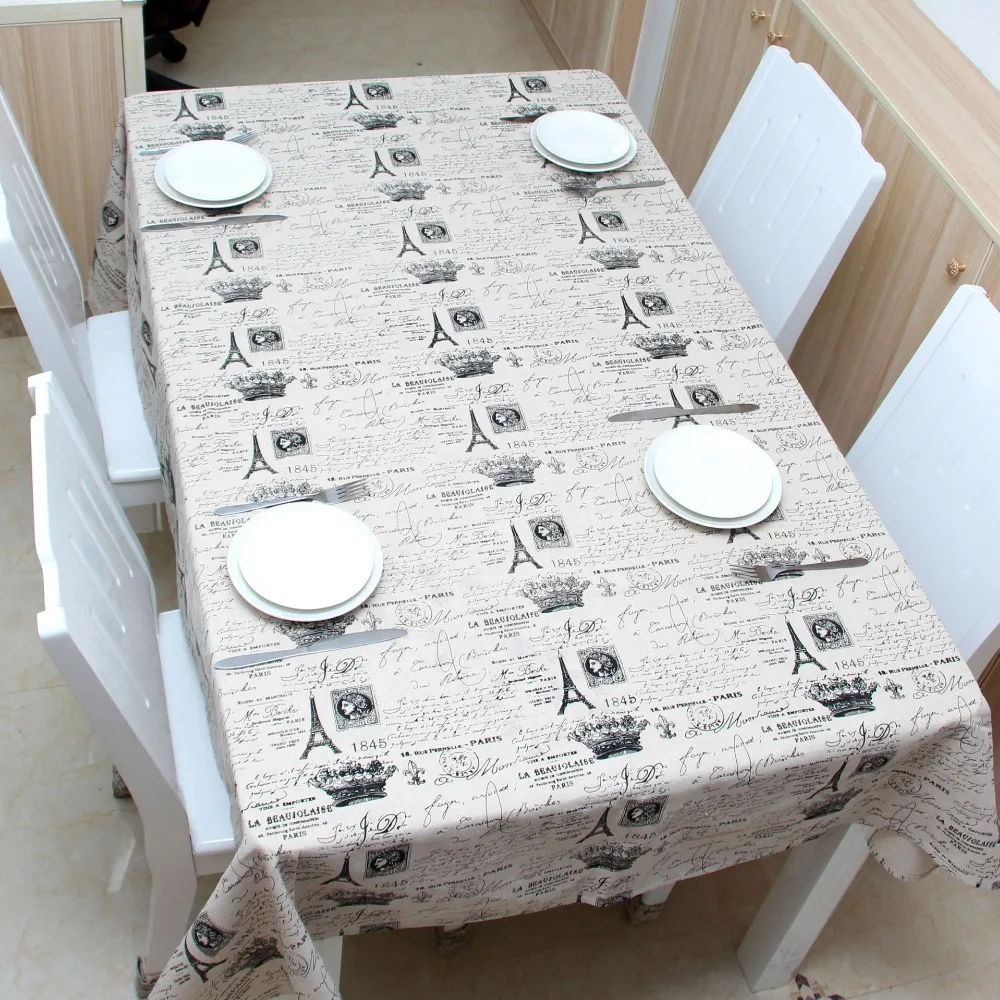 

Tower Decorative Table Cloth Rectangular Dining Table Cover Tablecloth Wedding Obrus Tafelkleed Mantel Tapete Mesa Nappe
