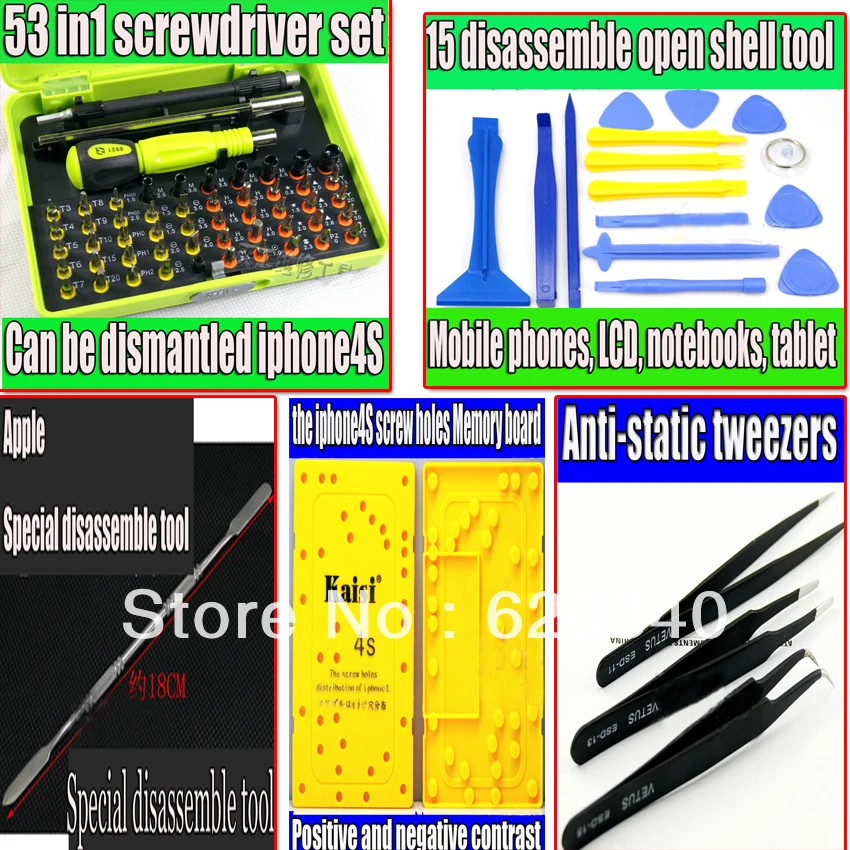Deal Professional disassemble Opening tools for repair the shell tools screwdriver tool set kit removable notebook flat PC phone LCD