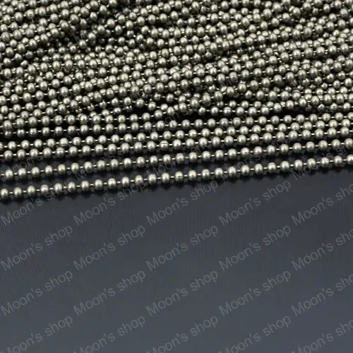 

Wholesale Bead Diameter 1.2mm/1.5mm/2mm/2.4mm Antique Bronze Iron / Copper Ball Chains Accessories 5 Meter (JM2747)